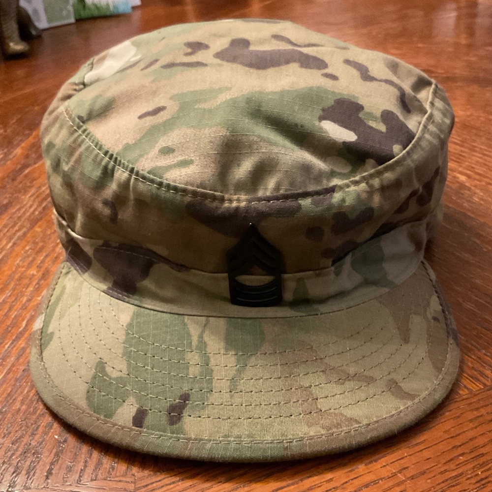 Bernard Cap Company Army Captain Patrol Camouflage Adjustable Velcro Strap Cap!